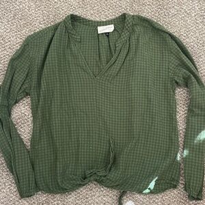 Granola long sleeve plaid shirt